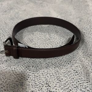 Janie and Jack Dark Brown Boys Leather Belt - size 4-5yrs